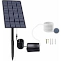 Miniatyrbillede 1 af 5: Iltpumpe Enabli 2.5W, solcellepumpe til dam, akvariebelufter, luftpumpe, fiskebelufter med slange og luftsten