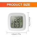 Miniatyrbild 2 av 5: 4-pack Mini Inomhus Termometrar - Inomhus Termometer Hygrometer med 10 Sekunders Snabb Uppdatering - Mini LCD-Display för Barnrum, Kontor, Sovrum, Växthus