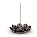 Miniatyrbillede 2 af 5: Lotus Messing Røgelsespind Holder Røgelsesbrænder Kegle Røgelsesbrænder med Askeopsamler