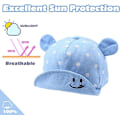 Miniatyrbilde 3 av 5: Bomull Baby Cap for Girl Boy Child Solhatt Justerbar Cap Vår Sommer Høst 6 til 24 måneder