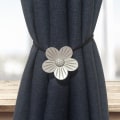 Miniatyrbillede 4 af 5: Sæt med 2 retro magnetiske gardinholdere, japansk abrikos træ, hård harpiks gardin spænde dekoration med stærk holdbar magnetisme til hjemmekontor