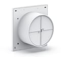 Miniatyrbillede 2 af 5: 100 mm ventilator, luftudsugning med tilbageslagsventil + integreret myggenet, 12 W, dB43, til badeværelse, køkken, kontor, WC