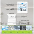 Miniatyrbild 2 av 5: Trådlös väderstation med utomhussensor, termometer och digital hygrometer för inomhus- och utomhustemperatur, justerbar bakgrundsbelysning för sovrum