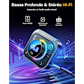 Miniatyrbilde 2 av 5: Bluetooth 5.3 FM-sender, Bleuthoot-bilradioadapter [Deep Bass Hi-Fi Stereo], 30W PD Dual 18W QC 3.0, håndfri, Oversized Mic, Støtte Aux