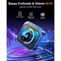 Miniatyrbillede 2 af 5: Bluetooth 5.3 FM-sender, Bleuthoot-bilradioadapter [Deep Bass Hi-Fi-stereo], 30W PD Dual 18W QC 3.0, håndfri, overdimensioneret mikrofon, understøtter Aux