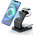 Miniatyrbilde 1 av 4: Trådløs lader 3-i-1 brakett egnet for Apple mobiltelefon hodetelefonklokke iWatch7