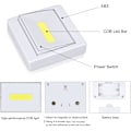 Miniatyrbild 4 av 5: Garderobsbelysning, Superstark, Batteridriven, Fäst Var Som Helst, Cob Led Ljusströmbrytare Nattlampa, Trycklampor för Garderob, Skjul, Vind, Nödsituation (4-pack)