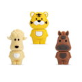 Pikkukuva 1 / 4: 16GB USB-muistitikku 3 kappaleen pakkaus, USB-muistitikku Pendrive erilaisilla söpöillä eläinkuvioilla, lahja opiskelijoille ja lapsille