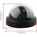 Miniatyrbillede 4 af 5: 4 x Sort Dome Falsk Fiktiv Sikkerheds CCTV Kamera Vandtæt LED Vand LED blinkende Rødt Lys Udvendig overvågning Udendørs overvågning