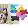 Miniatyrbillede 5 af 5: 8 stk. hundetegn personlige hundetegn blanke aluminiums hunde knogleformede ID-tegn blanke aluminiums kæledyrstegn hunde ID-tegn gravering farverig