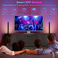 Miniatyrbillede 3 af 5: 2 stk. Smart LED-lysstrimler, 16 millioner farver Bluetooth Smart Ambient Lighting TV, RGB-spilbelysning med APP-fjernbetjening, synkroniser musikregnbue R