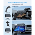 Pikkukuva 5 / 5: Samsung Fold4/3 taittuvanäyttöisen matkapuhelimen autoteline, langaton kaksoiskelainen laturi