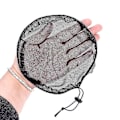 Miniatyrbillede 3 af 5: 5 stk Sorte Væve Net Hætte Ponytail Net Med Elastisk Snøre Til Hår Bun Lavning Hår Paryk Lavning Værktøjer Til Kvinder