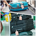 Miniatyrbilde 5 av 5: 2 bagasjelapper Passveske (rosa), 1 passveske og 1 bagasjelapp, PU-lær bagasjelapp for reisepassbeskyttelse og koffertlapper