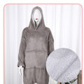 Pikkukuva 3 / 3: 1 Lazy Robe Ylisuuri Hupparipeitto Harmaa