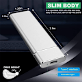 Miniatyrbilde 2 av 5: Harddisk kabinett, M.2 NGFF USB C SSD Kabinett USB3.0 5Gbps Høyhastighetsoverføring USB 3.1 10Gbps Type C Metall Ekstern Harddisk Case for Win 7 10