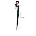 Miniatyrbillede 2 af 5: Vandingsspreder, 20 dele, mikro-vanding ved 180 grader af type G, til vanding af have drivhus med vandingsslange 4/7 (20cm)