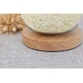 Miniatyrbilde 3 av 5: Rattan ledningslampe og trestøtte (beige)