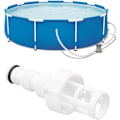 Miniatyrbillede 5 af 5: Svømmebassin Slange Afløbsprop Stik PVC Vand Afløbsventil Adapter Kompatibel med INTEX Adapter Tilslutning til Afløbsanordning