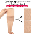 Miniatyrbilde 2 av 5: 4 stk. Parykkhetter, Strømpehetter for Parykker Stretchy Nylon Parykkhetter for Kvinner Beige