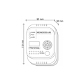 Miniatyrbild 3 av 3: Kolmonoxiddetektor, Batteridriven, Gasdetektor med Display och Temperaturindikator