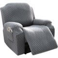 Miniatyrbild 1 av 5: Superstretchigt Recliner-fåtöljöverdrag Recliner-sofföverdrag Recliner-fåtöljöverdrag Formmonterade överdrag, Mjuka och tjocka (Ljusgrå - 1-pack)