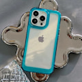 Miniatyrbild 2 av 4: iPhone 14 Pro Max-fodral i blått. Transparent Soft Shell Ultra-thin Phone Case Helt ny (Blå)