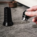Miniatyrbild 2 av 3: Kaffeklutpulver nål aluminiumlegering nåltyp pulverduk set med bas espresso pulver agglomerering omrörning lös pulver nål
