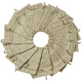 Miniatyrbilde 2 av 4: 100 stk. jutepose, liten clutch i stoff, lommepose i lin 100 stk., jute canvaspose Dragees Liten Bryllup Lavendel Liten pose Gavepose smykker (13,5 x 9