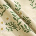 Miniatyrbilde 2 av 5: Sett med 2 broderte putetrekk 45x45 putevar i bomull med blomstermargeritter dekor for sofa, soverom, bilsete