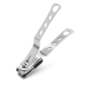 Miniatyrbillede 1 af 3: Professionel rustfri negleklipper med etui - 9,9 cm fod- og håndnegleklipper - 360 graders drejehoved - stærk til tykke negle -