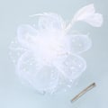 Miniatyrbilde 4 av 5: Hvit - Hatteholder, bandana og tekanne med blomster og meshbånd og fjær for jenter og kvinner,