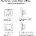 Miniatyrbillede 5 af 5: Intelligent temperaturregulator WiFi i8Hgb Tuya Termostat Retro Blændende Automatisk Lysstyrkejustering Hjem Mode/Fraværsapplikationer til Mobil