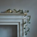 Miniatyrbild 1 av 5: Ljus Eucalyptus Girlang Batteridriven, Konstgjord Grönska Gren Vin Ljus för Jul Vår Spis Dekoration Inomhus och Utomhus