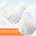 Miniatyrbillede 3 af 5: 2 par kvinders vinter touch screen handsker termisk fleece foret strikkede handsker elastisk manchet vinter handsker