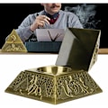Pikkukuva 4 / 5: Egyptiläinen pyramidi malli Metallipatsas, retro koriste-esineet koristeeksi/lahjaksi/kokoelmaksi (ruskea)