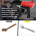 Miniatyrbillede 3 af 5: Bærbar dæksandblæser sandblæsepistol pistol sandblæser sandblæsepistol til fjernelse af rust maling skæl (rød)