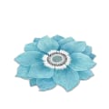 Miniatyrbilde 1 av 3: Spesialformet blomst teppe Bauhinia blå lotus gulvmatte baderom absorberende sklisikker matte stue soverom garderobe fotmatte