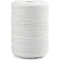 Miniatyrbild 1 av 5: Makramé bomullsrep i vit tråd 2mm x 200m för manuellt arbete, kök, binda kött, förpackning