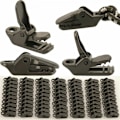 Miniatyrbillede 1 af 5: 71 stk. fastgørelsesclips Bache markise, låseclips presenningsclips clips telt i plast linoleum til markise, presenningsclips presenningsafdækninger