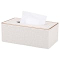 Miniatyrbild 1 av 5: Handkerchief-boxskydd för barn, beige tättslutande boxstöd i rektangulärt läder Kleenex för hemdekoration/kontor/bil/bil