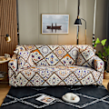 Miniatyrbilde 1 av 4: Sofa trekk 2-seter 140-180cm Sofa trekk med moderne armlener trekk universelt elastisk sofa sofatrekk Marokko beskyttelsestrekk