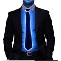 Miniatyrbilde 3 av 5: (Blå) LED Lysende Slips Glow Lysende Slips Neon Led Slips LED Lysende Slips Kul Nyhetsslips For Fest