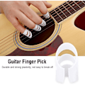 Miniatyrbild 4 av 5: Vit - 4-pack. Plektrum i plast för gitarr, ukulele och bas.
