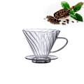 Miniatyrbild 3 av 3: Filterkopp handbryggd kaffefilter (1 st transparent)
