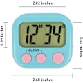 Miniatyrbild 4 av 5: 6-pack digitala timers för lärare, små timers för barn, magnetisk högljudd alarmklocka minuter sekunder nedräkning med switchar för klassrum, läxor, träning