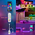 Miniatyrbillede 2 af 5: LED 15M bånd, Bluetooth LED strip 5050 RGB 12V 270 LED lys, styret af App, IR fjernbetjening og controller til hjem, værelse, fjernsyn, kabine