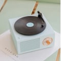Pikkukuva 3 / 4: Pieni monitoiminen Bluetooth-vinyylilevy-soitin langaton ääni (sininen)