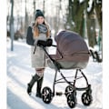 Miniatyrbilde 3 av 5: Barnevogn Fleece-hansker, Barnevogn Vanntett og Antifrys Ekstra Tykke Varme Hansker Vinter Barnevogn Hansker Flere Bruksområder