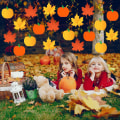 Miniatyrbild 3 av 5: Höstdekorationer Klassrum Höstvirvlar - Hösthem Dekor Thanksgiving Virvlar Höstfest Dekorationer Höstprydnader Hängande från taket